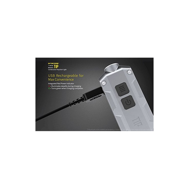 Nitecore Tip Winter Edition Rechargeable Keychain Light -360 Lumens -