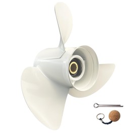 VRIWOY OEM Upgrade Aluminum 14×19 Outboard Motor Boat Propeller fit Yamaha Engines 150HP 175HP 200HP 220HP 225HP 250HP 300HP 15 Spline Tooth (14×19-M)
