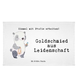 Mr. & Mrs. Panda Guest Towel Goldschmied aus Leidenschaft - Gift, Terry Towel, Thank You, Jewellery Shop, Travel Towel, Opening, Guest Towel