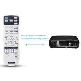 Universal Remote Control Replacement for Epson Home Cinema 8350 2150 2100 2000 2250 3020 Powerlite 93 485W 525W 5535U EB EX EX5280 EX3212 VS H BrightLink 455wi EMP- Series Projectors