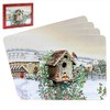 The Leonardo Collection LP52612 Christmas Robins Table Place Mats (Set