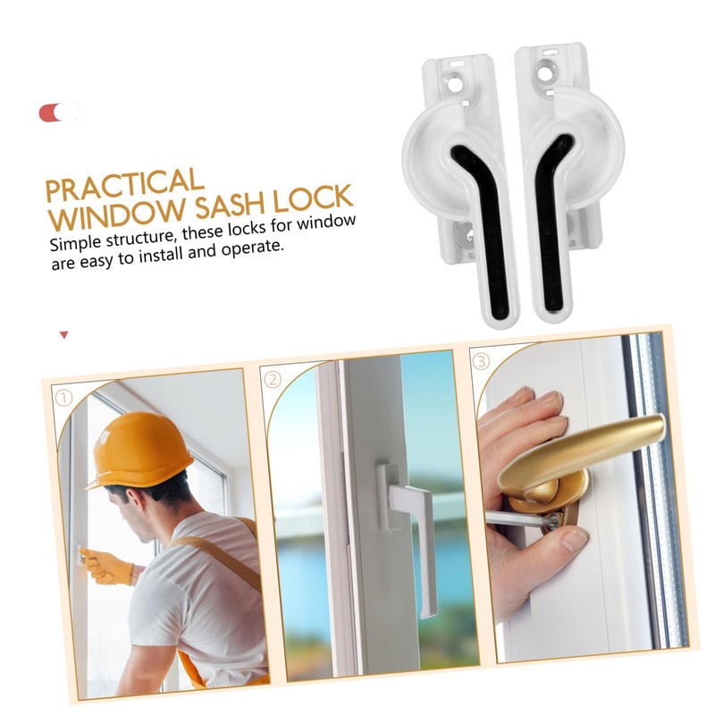 Operitacx 2pcs Storm Door Latch Replacement Kit Sash Lock for