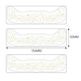 6 PCS Glitter Freckles Face Tattoo Stickers – Sparkle Freckles Makeup Patches, Face Glitter Glow Up Temporary Tattoos for Cheek, Body – Shimmery Cosmetic Decals for Festival, Party (Golden-02)