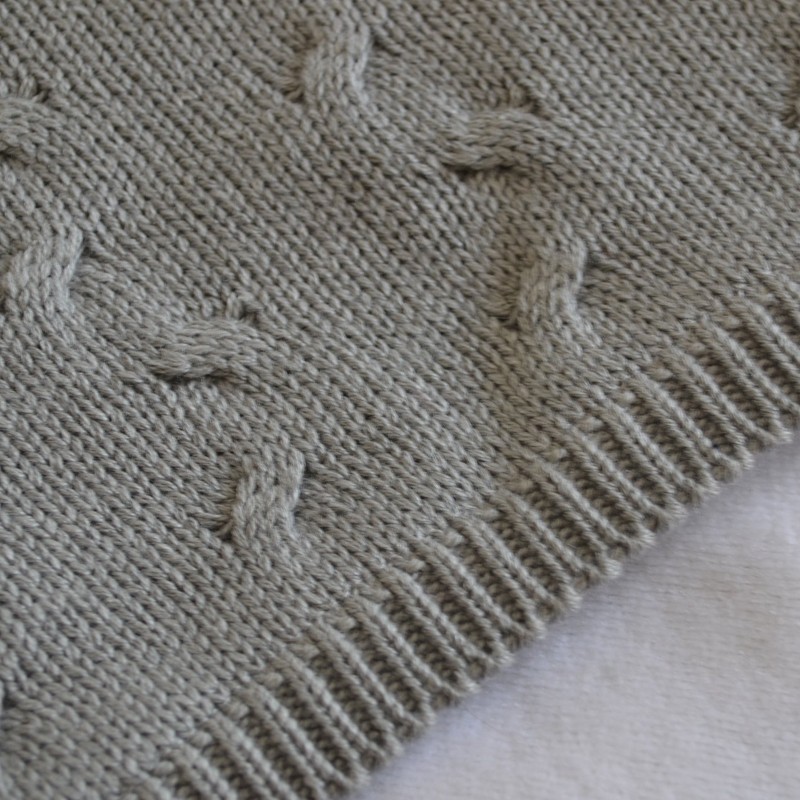 Baby's Only Hooded Bath Towel VELOUR FABRIC Braid Knitted 82