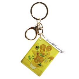 Onlyou Accessory, Charm, Key Ring, Keychain, Decoration, Bag Charm, Simple, Stylish, Cute, Large, Acrylic, Paintings, Famous Art, Illustration, Sunflower, Van Gogh, Acrylic