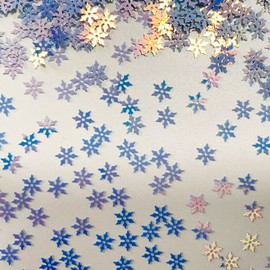 2000 Pieces Snowflakes Party Glitter PVC Confetti for Christmas Table Confetti Glitter for Winter Snowfield Wonderland Xmas Party Supplies DIY Craft Projects Party Decorations