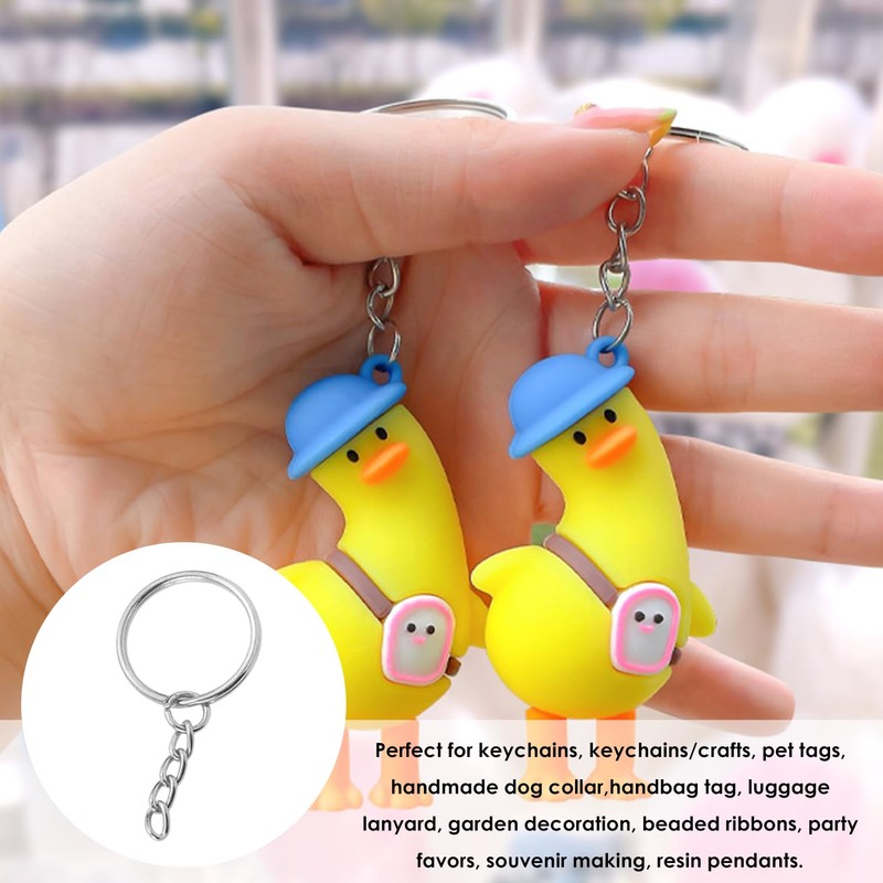 EPCDBBRT 40 Pieces Key Ring Hanging Chain, Diy Jewelry Accessories,