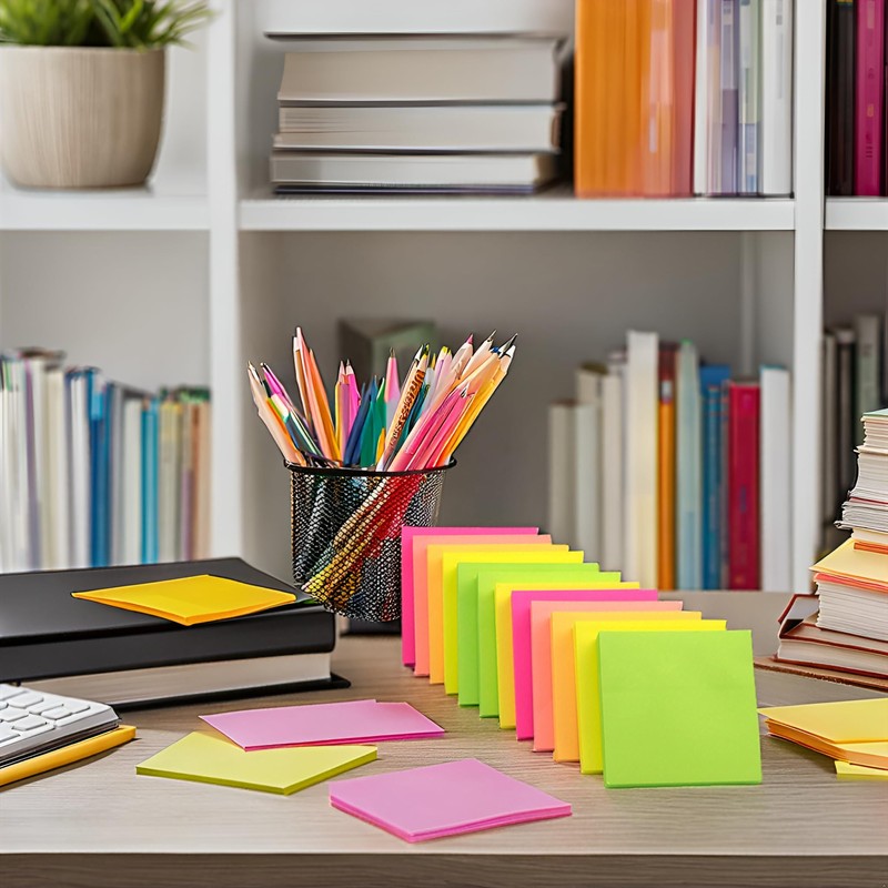 Post it Sticky Notes Bright | Square Shape Sticky Pads