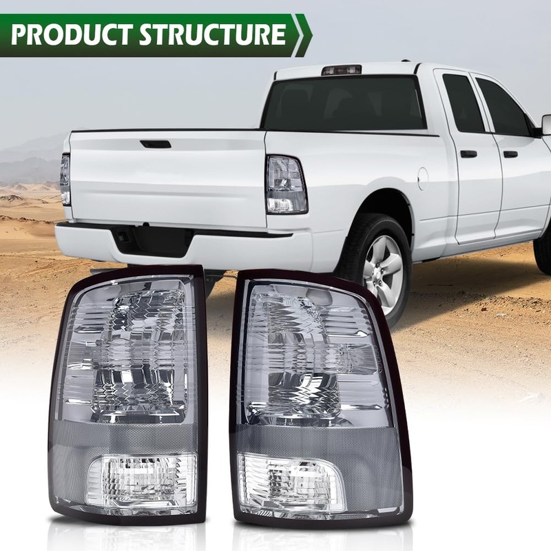 GRAND ORANGE Tail Lights Assembly Rear Lights Fit Dodge Ram
