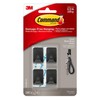 Command Small Matte Black Hooks 17032MB-4EF, 4 Hooks, 5 Strips