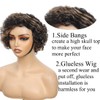Pixie Cut Wig Human Hair Black and Brown Highlight Wig
