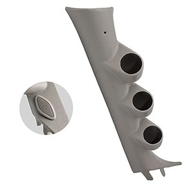 GlowShift Tan Triple Pillar Gauge Pod Compatible with GMC Sierra 1500 2500HD 3500HD Duramax 2007-2013 - A-Pillar Speaker Cutout - Factory Color Matched - Mounts (3) 2-1/16" (52mm) Gauges to A-Pillar