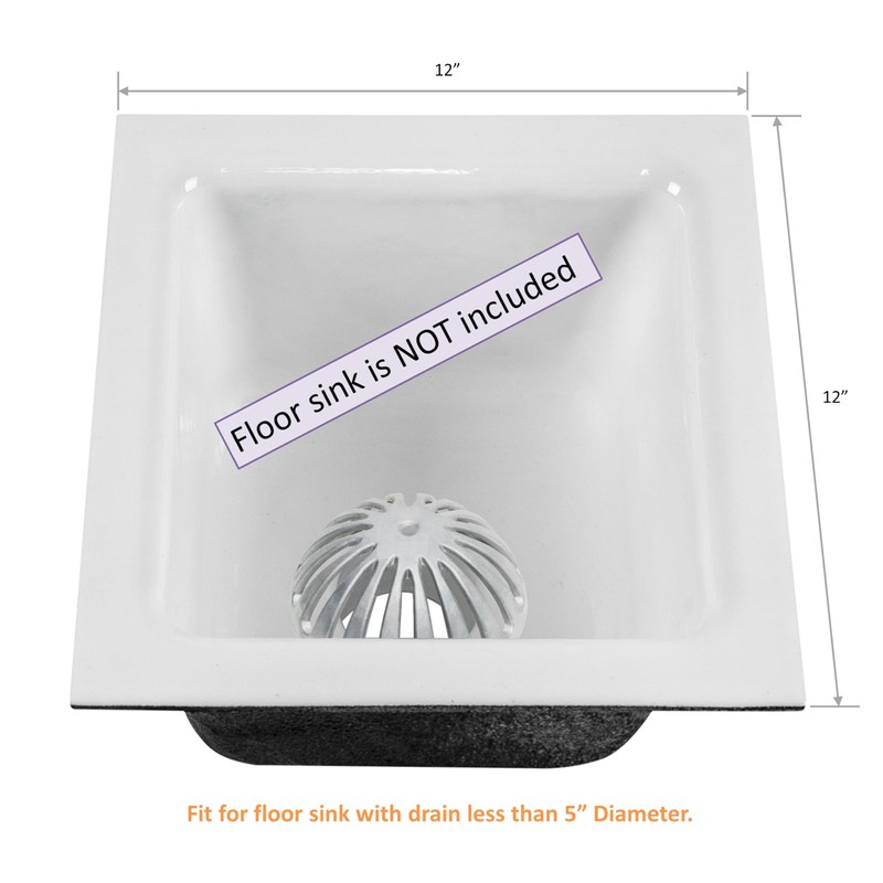 GSW FS-DS Aluminum Dome Strainer, Floor Sink Drain Cover for