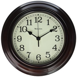 Westclox 33883P Wall Clock, Brown