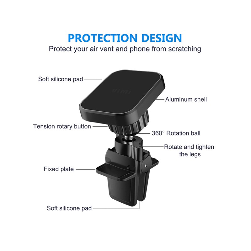 Soporte Porta Celular Auto Universal Ventila Magnetico