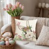 HLCYGJIN Easter Pillow Covers 18x18 inch Happy Easter Hunny Bunny
