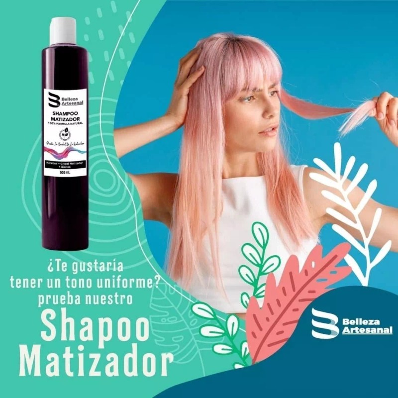 Belleza Artesanal Shampoo Matizador 500ml - Belleza Artesanal