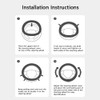 15 Inch Car Steering Wheel Cover, Microfiber Ice Silk Anti-Slip