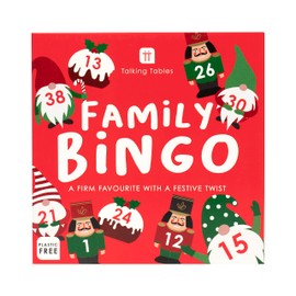 Talking Tables Christmas Family Bingo Game with a Festive Twist : Xmas Fun for kids and adults : Ideal Stock Filler Gift Idea for boys or girls