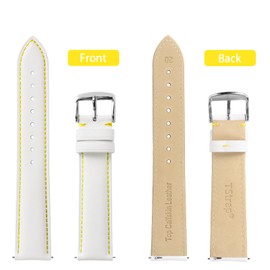 TStrap Strap for Moonswatch Swatch Omega - Leather Watch Band Compatible with Omega x Swatch Moonwatch - 20mm Quick Release Watch Straps Replacement for Moonswatch Speedmaster