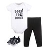 Little Treasure Unisex Baby Cotton Bodysuit, Pant and Shoe Set,