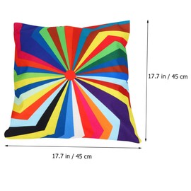 Levemolo Linen Sofa Pillow Cover Wavy Pillow Case Simple Design for Couch Bench Bed Chair Pillowcase