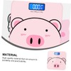 IWOWHERO 1PC USB Charging Cartoon Body Weight Scale Durable Tempered