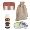 LANTHOME Men Beard Grooming Kit Mustache Beard Nourishing Styling Oil
