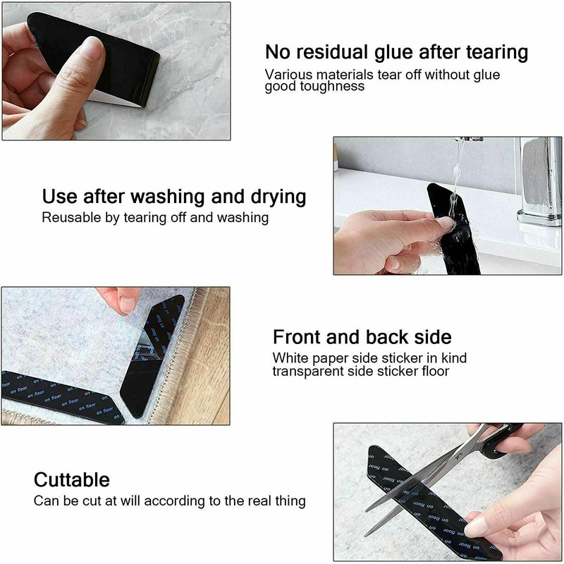 Buy-Simplicity® 10pcs Rug Gripper Anti Slip Grips Washable - Reusable