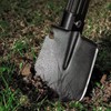 Folding Military Tactical Shovel, Multifunctional Camping Tool, Black