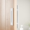 SMARTSTANDARD 12" Barn Door Handles,Sliding Barn Door Pull Handle White