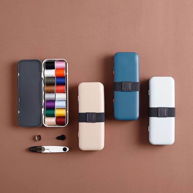 Mini Sewing Kit Double Layer PP Polyester Portable Sewing Kit