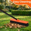 16 Inch Push Broom Heavy-Duty Outdoor Commercial Broom Brush