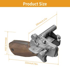 JOJOCY Leather Strap Cutter, Universal Strip Strap Cutter Adjustable Cutting Width & Thicknesses Leather Handcraft Tool Wooden Handles for Making Belts, Straps, Bag Straps