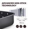 HONGBAKE Lasagna Pan 3 Inch Deep, 15x10" Baking Pan for