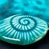 Darthome Shell Trinket Dish Blue Ceramic Decor Jewellery Plate Nautical