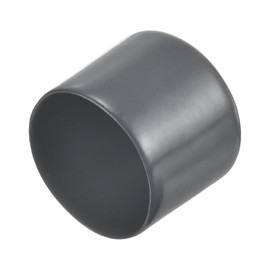 sourcing map 4pcs Rubber End Caps 2 1/16"(52mm) ID Vinyl Round End Cap Cover Screw Thread Protectors Dark Gray