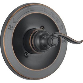 Delta Windemere 14 Series Single-Function Valve Trim Kit, Oil Rubbed Bronze Handle Set for Shower Faucet System, Oil Rubbed Bronze BT14096-OB (Valve Not Included)