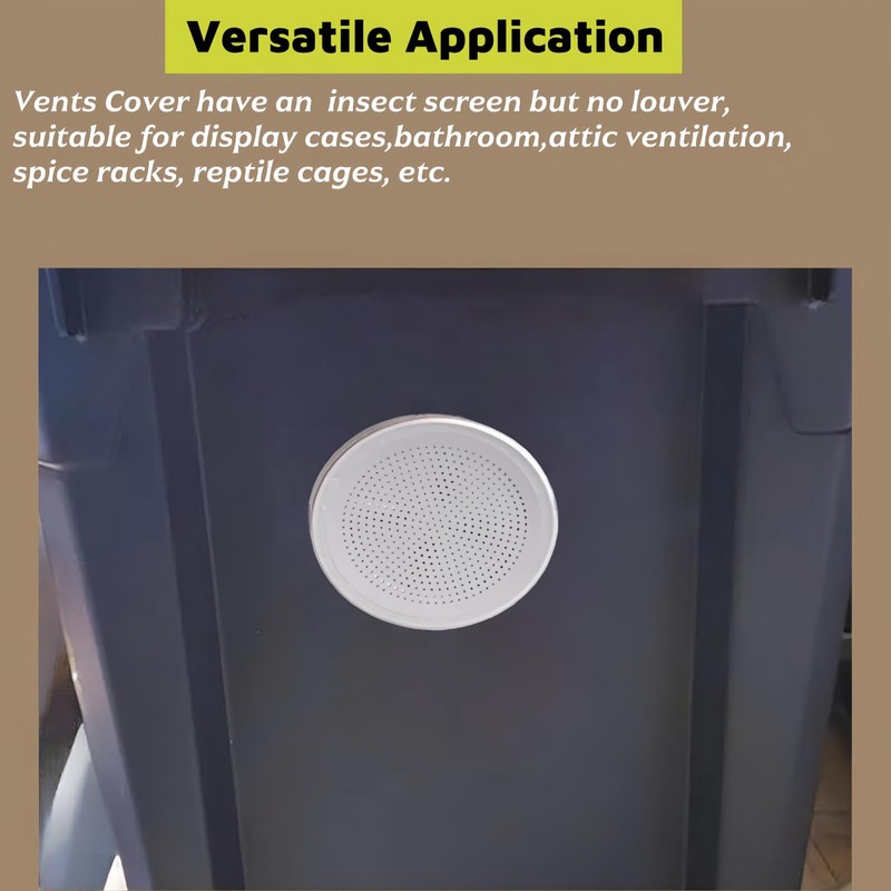 8 Pack 1.34''Circular Screen Vent Cover,Stainless Steel mesh,Silver