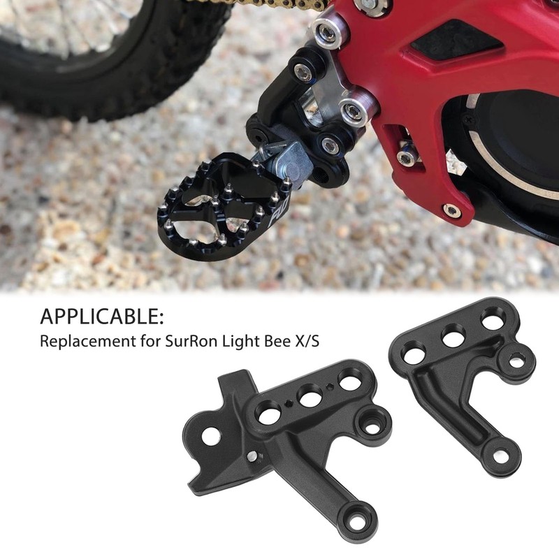 Motorcycle Foot Pegs Bracket Set Metal Construction Stable High Strength