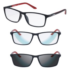 Croakies Zipline Photochromic Progressive Eyewear | UV400 Sunglass for Outdoor | Bluelight Eyeglass for HEV Devices | Bundle