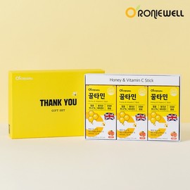 Ronniewell Roniwell Honeytamin Grapefruit Flavor 10-Pack Gift Set (3 Packs) / 로니웰 꿀타민 자몽맛 10포 3개입 선물세트