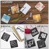 YOUNTHYE 36PCS Slate Coasters Bulk Black Stone Coasters Square Slate