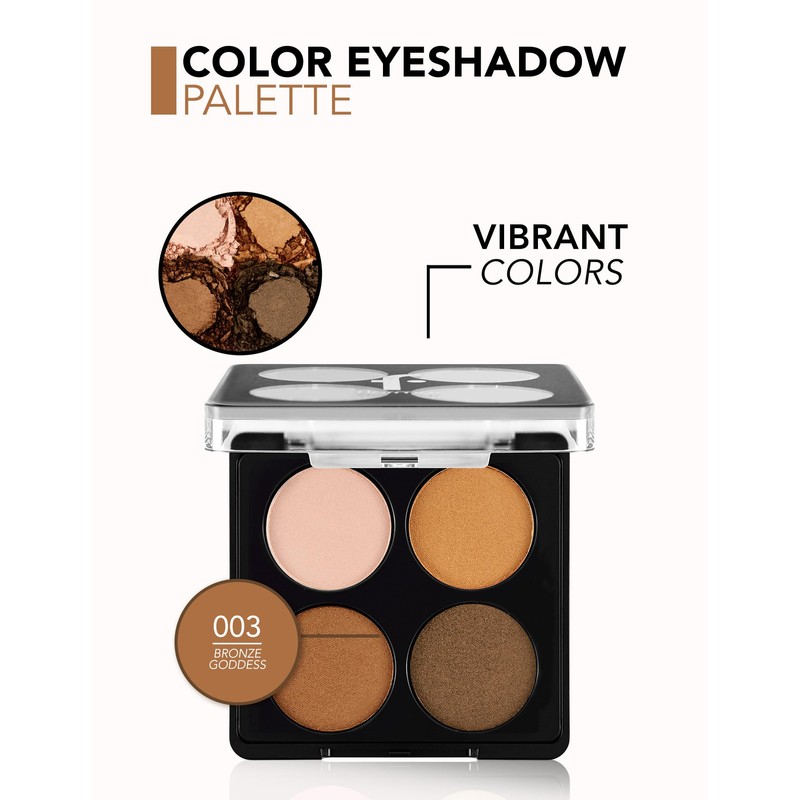 Flormar Colour Eyeshadow Palette Fine Texture & Mat/Shimmer 4 Eyeshadow