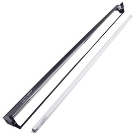 Aiicioo T5 UVB Lighting Combo Kit - Desert 10.0 Terrarium Hood Light Fixture & High Output T5 HO UVB Bulb for Reptiles Chameleon Gecko (34Inch 39W)