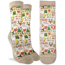 Good Luck Sock Women's Merry Christmas Socks, Adult