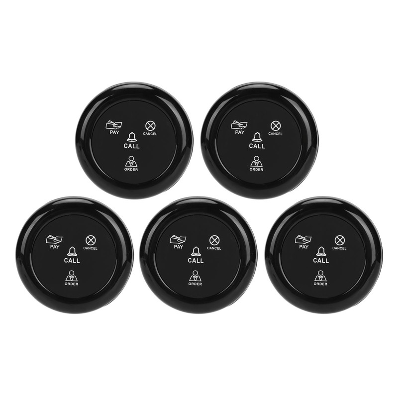 5pcs Wireless Caregiver Pager SOS Call Buttons 433MHz Smart Call