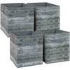 Sorbus Foldable Storage Cube Basket Bin, Rustic Wood Grain Print,
