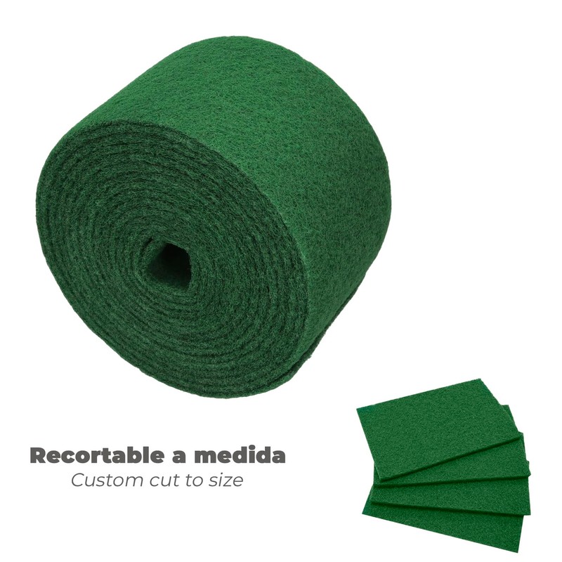 Professional Scouring Pad Green Fibre Roll 14cm x 6m