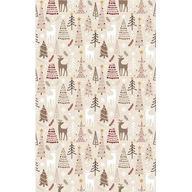 MANI TEXTILE - Christmas Rug Beige 70 x 140 cm